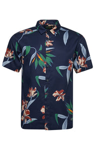 Superdry Vintage Hawaiian Shirt -  Dark Navy