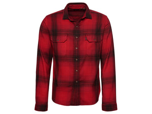 Superdry Vintage Ombre Shirt - Red Check