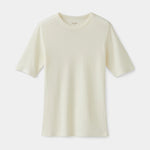 Load image into Gallery viewer, Tilley Womens Merino Rib Fitted Tee - Off White
