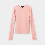Load image into Gallery viewer, Tilley Womens LS Fitted Rib Crewneck - Pink
