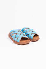 Load image into Gallery viewer, Malibu Zuma LX Slide - Blue/Walnut
