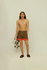 Load image into Gallery viewer, OAS Swim Shorts - Orange Stripe
