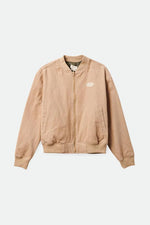 Load image into Gallery viewer, Brixton Womens Utopia Reversible Bomber - Sesame
