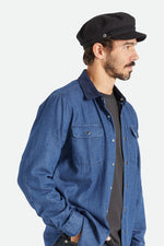 Load image into Gallery viewer, Brixton Unisex Fiddler Fisherman Cap - Black
