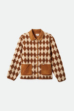 Load image into Gallery viewer, Brixton Womens Wylie Sherpa Jacket - Washed Copper
