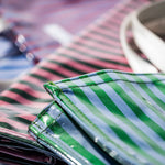 Load image into Gallery viewer, Puebco Covered School Tie Market Bag - Green/Light Blue - Mitchell McCabe Menswear
