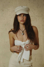 Load image into Gallery viewer, Brixton Unisex Fiddler Fisherman Cap - Dove Cord
