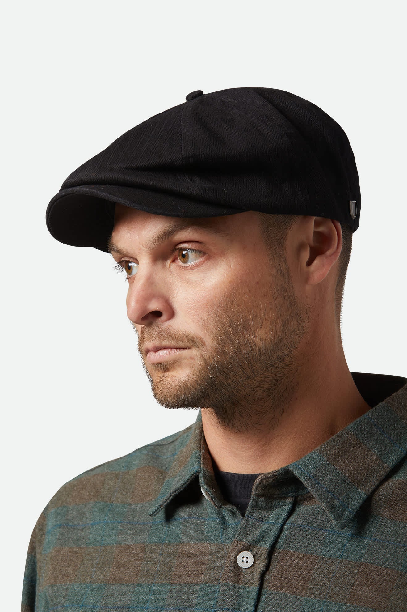Brixton Unisex Brood Newsboy Cap - Black