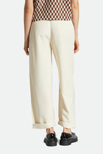 Load image into Gallery viewer, Brixton Womens Victory Wide Full Length Pant - Natural
