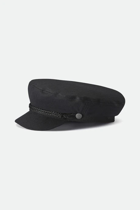 Brixton Unisex Fiddler Fisherman Cap - Black