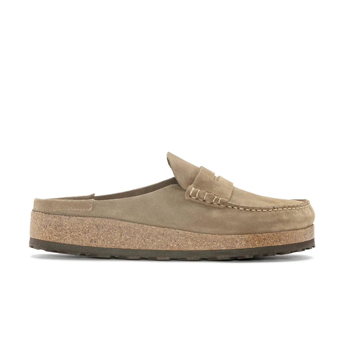 Birkenstock Naples Suede Mule - Taupe