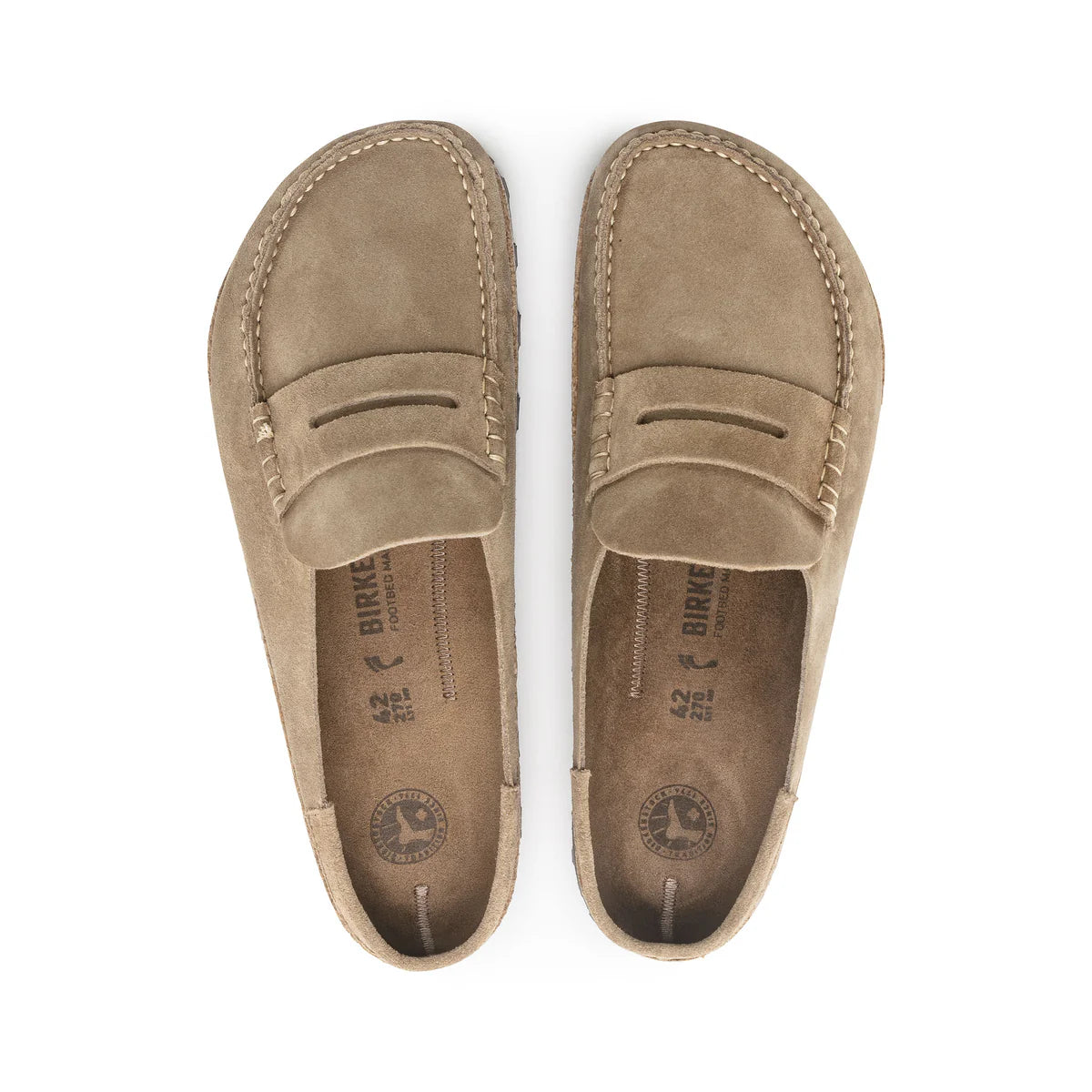 Birkenstock Naples Suede Mule - Taupe