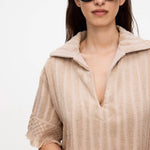 Load image into Gallery viewer, OAS Womens Glidea Aya Terry Dress - Beige
