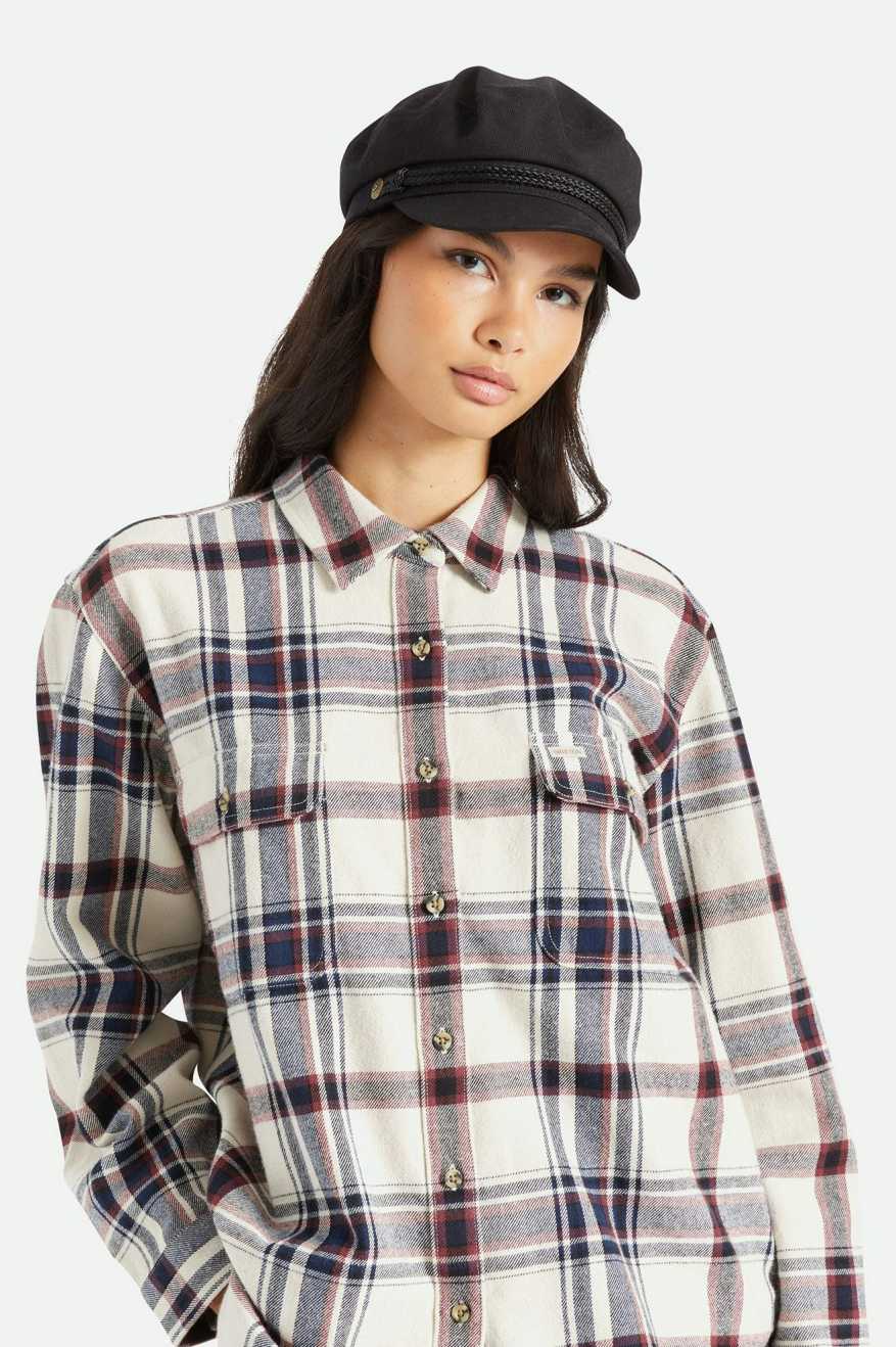 Brixton Unisex Fiddler Fisherman Cap - Black