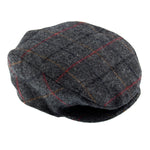 Load image into Gallery viewer, Dents Abraham Moon Tweed Checked Flat Cap - Charcoal - Mitchell McCabe Menswear
