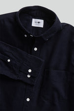 Load image into Gallery viewer, No Nationality Levon Baby Cord Shirt - Navy Blue
