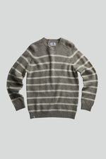 Load image into Gallery viewer, No Nationality Nathan Crew Neck Knit - Stone Stripe
