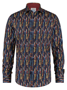 A Fish Named Fred - Ski and Snowboard Shirt in Navy