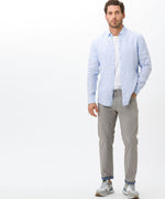 Load image into Gallery viewer, Brax Dirk Airwashed Linen Shirt - Sky
