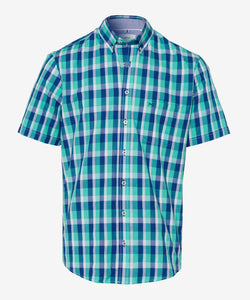 Brax Dan Short Sleeved Shirt - Green