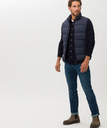 Load image into Gallery viewer, Brax Dante Zero Down Quilted Vest - Navy
