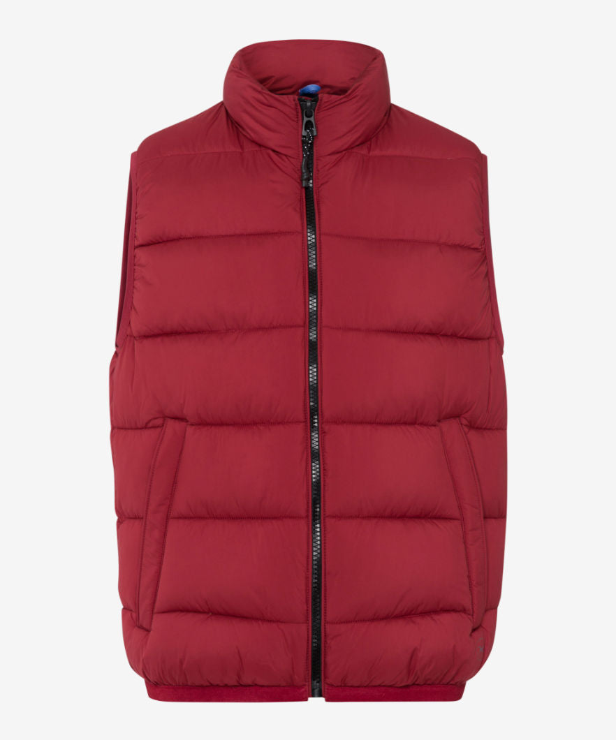 Brax Dante Zero Down Quilted Vest - Burned Red