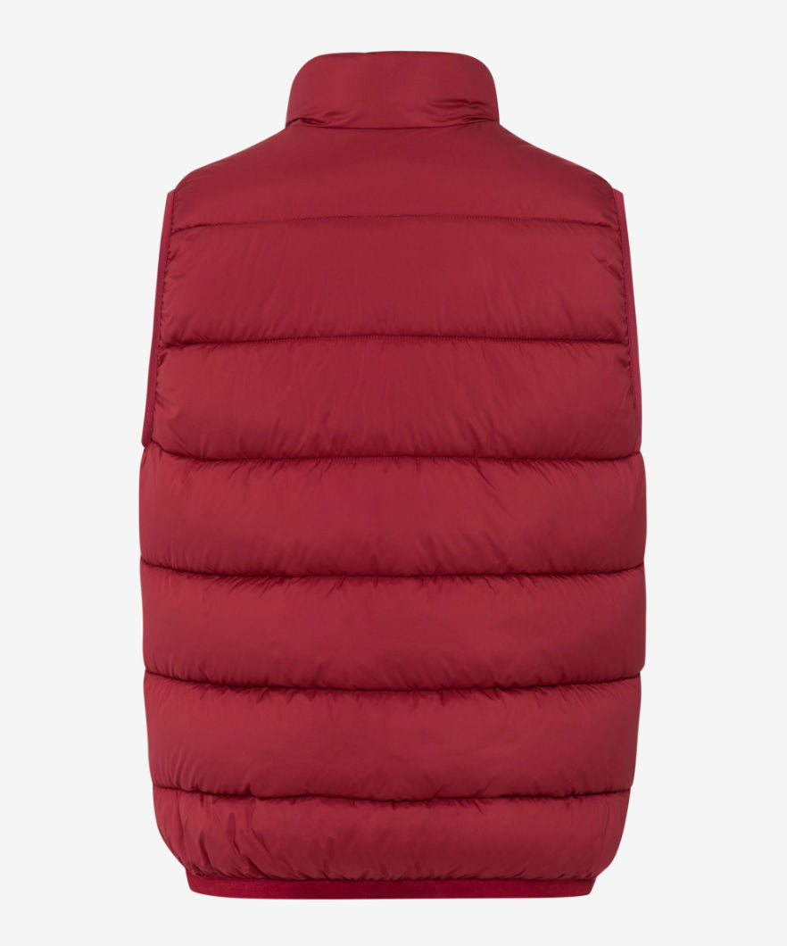 Brax Dante Zero Down Quilted Vest - Burned Red