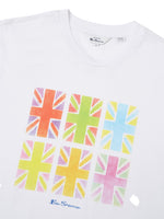 Load image into Gallery viewer, Ben Sherman Painted Jacks Tee - White
