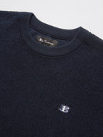 Load image into Gallery viewer, Ben Sherman Towelling Textured Crew - Navy
