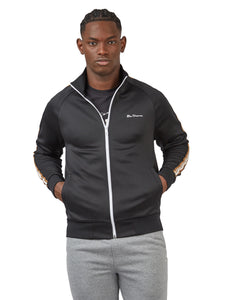 Ben Sherman House Taped Tricot Track Top - Black