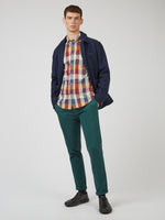 Load image into Gallery viewer, Ben Sherman Oxford Blocked Check - Crimson
