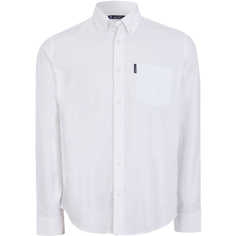 Ben Sherman Signature Oxford - White - Mitchell McCabe Menswear