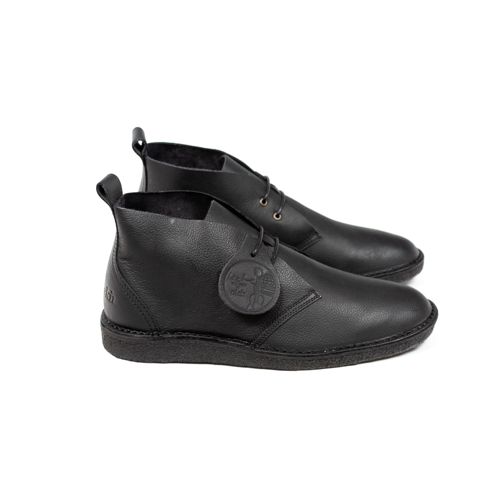 Ekn by Max Herre Leather Boot in Black - Mitchell McCabe Menswear