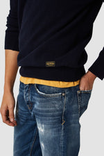 Load image into Gallery viewer, Kings Of Indigo Hideo Wool Knit in Navy - Mitchell McCabe Menswear
