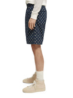 Load image into Gallery viewer, Scotch and Soda Print Bermuda Shorts - Navy Geo
