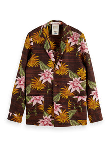 Scotch and Soda Printed Linen Blend Blazer - Floral