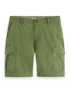 Scotch and Soda Fave Garment Dyed Cargo Shorts - Army