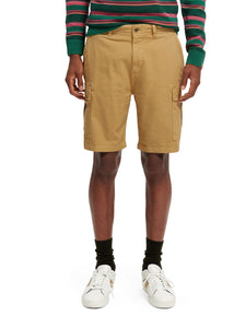 Scotch and Soda Fave Garment Dyed Cargo Shorts - Sand