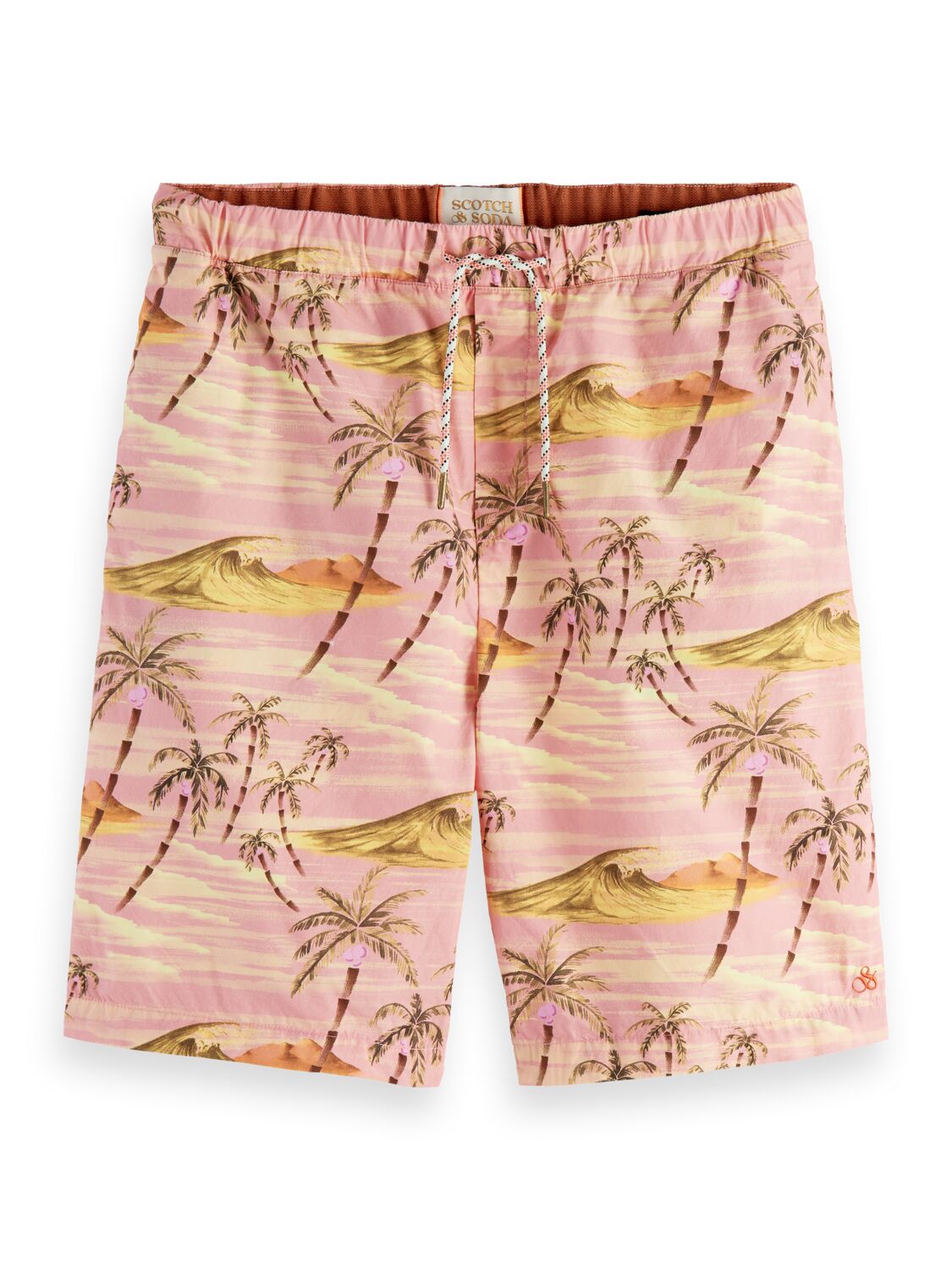 Scotch and Soda Print Bermuda Shorts - Pink Floral