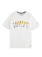 Load image into Gallery viewer, Scotch and Soda Wave Print Tee - White
