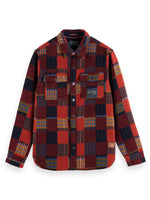 Load image into Gallery viewer, Scotch and Soda Jacquard Patchwork Checked Overshirt - Multi
