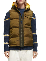 Load image into Gallery viewer, Scotch and Soda Hooded Quilted Body Warmer - Military

