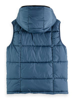 Load image into Gallery viewer, Scotch and Soda Hooded Quilted Body Warmer - Steel
