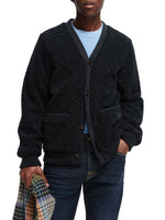 Load image into Gallery viewer, Scotch and Soda Quilted Teddy Cardigan - Navy
