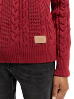 Load image into Gallery viewer, Scotch and Soda Wool Blend Structure Knit Sweat - Cayenne
