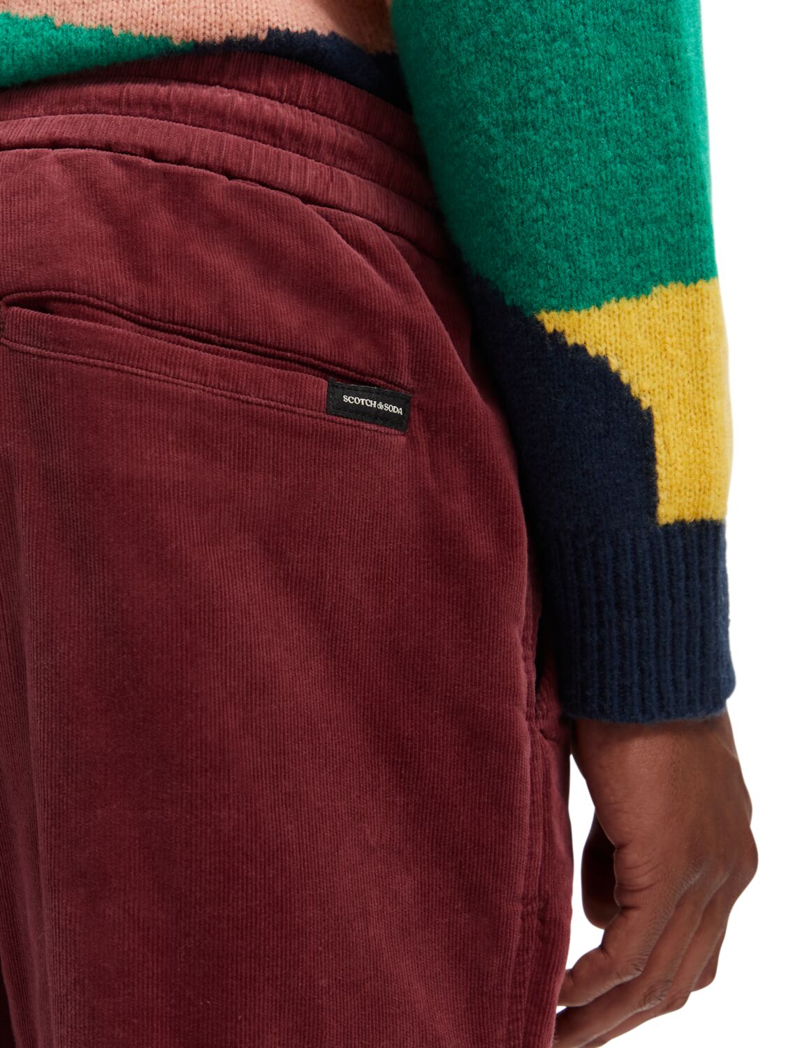 Scotch and Soda Fave Pincord Jogger - Bordeaux