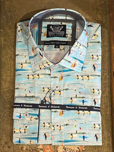 Thomson & Richards Bells Beach Print Shirt - Multi