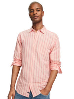 Load image into Gallery viewer, Scotch and Soda Classic Striped Cotton Linen Shirt - Pink - MitchellMcCabe
