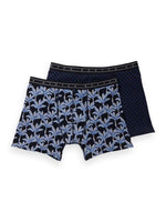 Load image into Gallery viewer, Scotch and Soda Classic Boxer in Prints - Navy Palms - Mitchell McCabe Menswear
