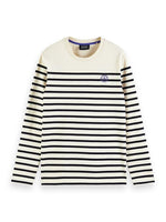 Load image into Gallery viewer, Scotch and Soda Striped Long Sleeve Tee - Night
